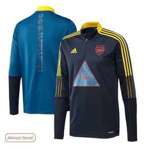 Adidas Arsenal FC Human Race Pharrell Williams 1/4 zip training jersey Med Exc.